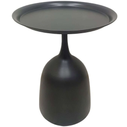 Τραπεζάκι Βοηθητικό Moma 04-0802 Φ41x51cm Black