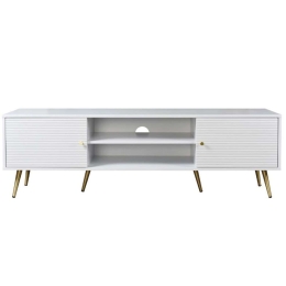 Έπιπλο Τηλεόρασης Zizel 05-0575 160x39x49cm White-Gold