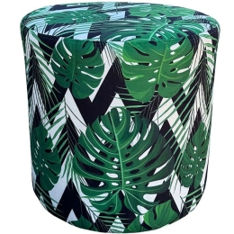 Σκαμπό Nomads 16-0591 Φ38x38cm Multi-Green