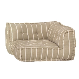 Καναπές Γωνία Natura 01-2300 80x80x43cm Beige-White