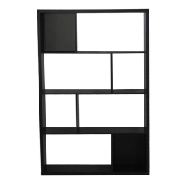 Βιβλιοθήκη Domino 24-0642 120x29x180cm Honeycomb Black Oak