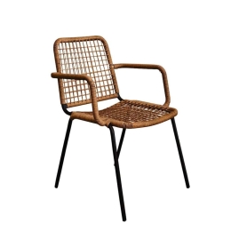 Καρέκλα Boavista 22-0083 56x59x80cm Dark Natural