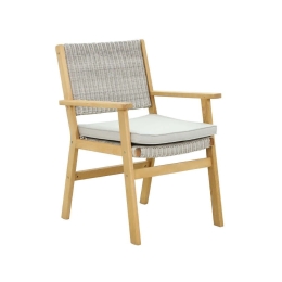 Καρέκλα Capri 22-0096 64,2x60x88,5cm White-Grey
