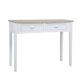 Κονσόλα Kimolos 05-0618 Με 2 Συρτάρια 102x40x78cm White-Natural Mdf