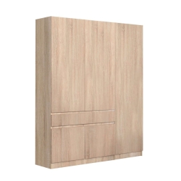 Ντουλάπα Hermes 06-0103 Με 3 Πόρτες & 1 Συρτάρι 150x52x200cm Artisan Oak Τρίφυλλη Μελαμίνη