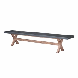 Παγκάκι Camiro 22-0067 220x40x45cm Cement Τετραθέσιος