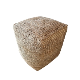 Πουφ Bon Bon 16-0555 45x45x45cm Natural