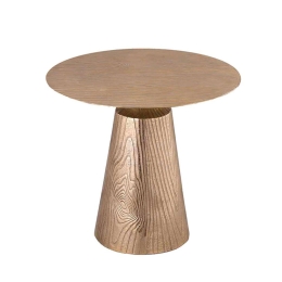 Τραπεζάκι Coffee Boise 04-0861 Rough Φ53x47cm Gold