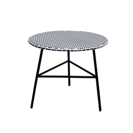 Τραπεζάκι Coffee Granada 22-0078 Φ65x56cm Black-White