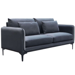 Καναπές Τριθέσιος Parisian 01-3081 200x86x85cm Grey