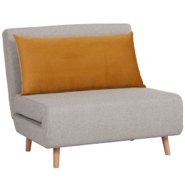 Πολυθρόνα - Κρεβάτι Rafal 01-3246 100x91x82cm Cream-Mustard