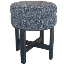 Σκαμπό Segu 16-0602 Φ42x47cm White-Black