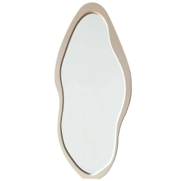 Καθρέπτης Τοίχου Splatch 11-0557 80x180cm Cream Wood, Glass