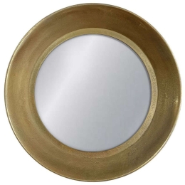 Καθρέπτης Τοίχου Servendo 11-0514 Φ77,5x8cm Antique Brass Αλουμίνιο,Γυαλί