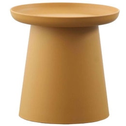 Τραπέζι Σαλονιού Tech 27-0187 Φ50x46,5cm Mustard