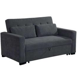 Καναπές - Κρεβάτι Διθέσιος Nuovo 01-3281 174x98x89cm Anthracite