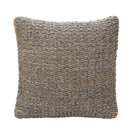 Πουφ KAG211 Beige-Grey 60x60x20EK, Espiel Seagrass