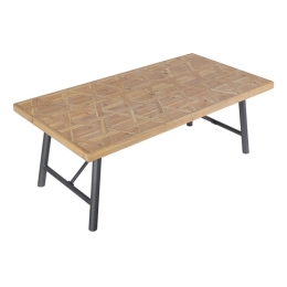 Τραπεζάκι Σαλονιού DIL104 Brown-Black 120x60x45cm Espiel Μέταλλο,Ξύλο