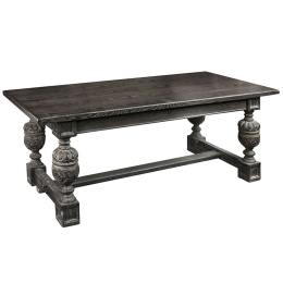Τραπέζι SAZ201 Black 200x90x77cm Espiel Ξύλο