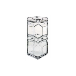 Διακοσμητικό Βάζο Space BEA560 Διάφανο 25x12x12cm Espiel Γυαλί