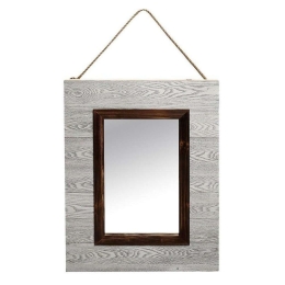 Καθρέφτης XOB105 Γκρι 82x62x6,5cm Espiel Ξύλο