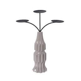 Κηροπήγιο 3 Θέσεων GIO106K2 Μπεζ 44,5x34,2x11cm Espiel Κεραμικό