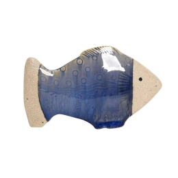 Διακοσμητικό Ψαράκι SIM109K6 Γαλάζιο 9X14,5X3,8Cm Espiel Κεραμικό