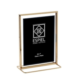 Κορνίζα 13Χ18cm Gold FAM310 Espiel Μέταλλο
