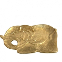 Διακοσμητικός Δίσκος Ελέφαντας 36cm Gold ROD104K3 Espiel Κεραμικό