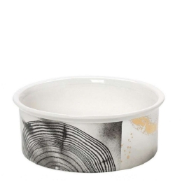 Διακοσμητικό Μπολ Moonlight 9cm White-Gold ARA115 Espiel Κεραμικό