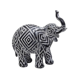 Διακοσμητική Φιγούρα Ελέφαντας 27,5cm White-Blue FIG104 Espiel Πολυρεσίνη