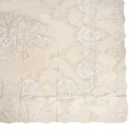 Τραπεζομάντηλο Vinyl PEZ122 Beige Espiel 135Χ135 Πολυέστερ