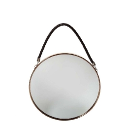 Καθρέπτης SEK103 30cm Brown Espiel Μέταλλο,Γυαλί