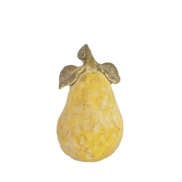 Αχλάδι Διακοσμητικό JOE204 12x12x18,5cm Yellow Espiel Τσιμέντο