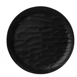 Πιάτο Στρόγγυλο Ρηχό Wavy Matte Mlb350K24-6 Φ32cm Black Espiel Μελαμίνη