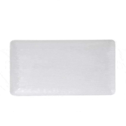 Πιατέλα Ορθογώνια Wavy Matte Mlw391K48-6 26X15cm White Espiel Μελαμίνη