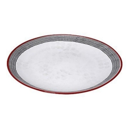 Πιάτο Roma Στρογγυλό Ρηχό Lis105K6 Φ27cm Black-White Espiel Κεραμικό