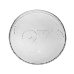 Πιατέλα Στρογγυλή Love Μεσαία Hor1425K1 Φ28cm Clear Espiel Γυαλί