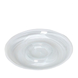 Πιατέλα Atlas Στρόγγυλη Alabaster Hor1633K4 Φ37,5cm White Espiel Γυαλί
