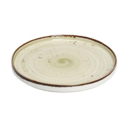 Πιάτο Πορσελάνινο Terra Step Ρηχό  Σετ 6 τμχ Tlh132K6 Φ21cm Green Espiel Πορσελάνη