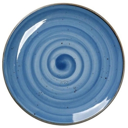 Πιάτο Πορσελάνινο Terra Φρούτου Σετ 6 τμχ Tlf103K6 Φ19cm Blue Espiel Πορσελάνη