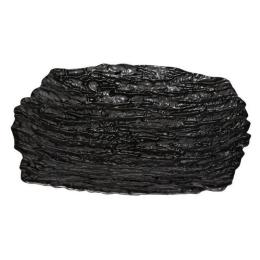 Πιατέλα Παραλληλόγραμμη Ramos Hor1094K6 25X17cm Black Espiel Γυαλί