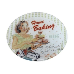 Πιάτο Στρογγυλό Home Baking (Σετ 6τμχ) Int8512 Φ15cm Multi Espiel Γυαλί