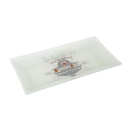 Πιάτο Ορθογώνιο Cuvee De Prestige (Σετ 6τμχ) Int8522 16X10cm White-Multi Espiel Γυαλί