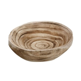 Σαλατιέρα Στρόγγυλη Ξύλινη Xyp111 35X30cm Natural Espiel Large Ξύλο