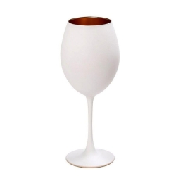 Ποτήρι Maya Κρασιού Rab314K6 7Χ23cm White-Gold Espiel Γυαλί