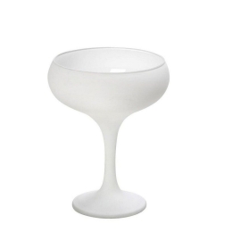 Ποτήρι Maya Σαμπάνιας Coupe Λευκό Ματ 270Cc 9,5Χ13,2cm Rab336K6 Γυαλί White Espiel Γυαλί