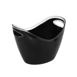 Σαμπανιέρα Οβάλ Μεγάλη 35Χ25.5Χ25.5cm Mpa106K8 Black Espiel Πλαστικό