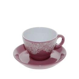 Φλυτζάνι Καπουτσίνο Vienna Hun121K6 Pink Espiel Κεραμικό