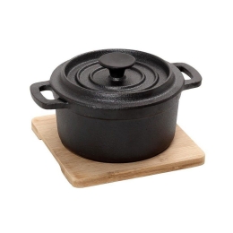 Κατσαρόλα Με Βάση Bamboo Sag107 13Χ10Χ8cm Black Espiel 13 cm Μαντέμι